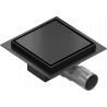 Mexen Flat scurgere de podea pătrată 15 x 15 cm, Neagră - 1710015