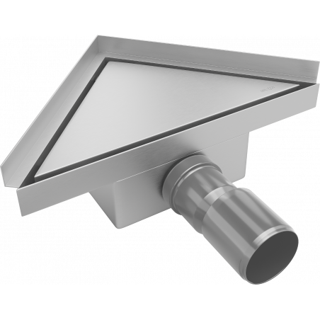 Mexen Flat-T M13 scurgere de podea triunghiulară 20 x 20 cm, inox - 1010320