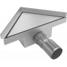 Mexen Flat-T M13 scurgere de podea triunghiulară 20 x 20 cm, inox - 1010320