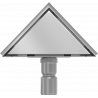 Mexen Flat-T M13 sifon de pardoseală triunghiular 20 x 20 cm, inox - 1010320
