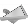 Mexen Flat-T M13 scurgere de podea triunghiulară 20 x 20 cm, inox - 1010320