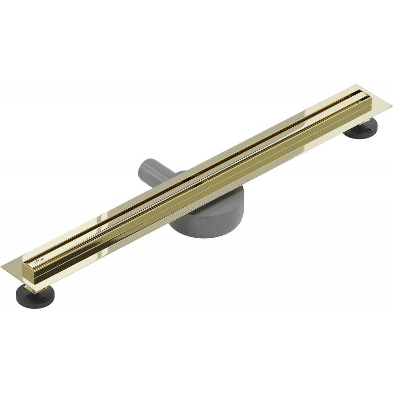 Mexen Flat 360° Slim forgatható vonali elfolyó 60 cm, arany - 1541060