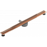 Mexen Flat 360° Slim forgó zuhanyfolyóka 80 cm, Rózsaszín-arany - 1641080