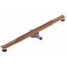 Mexen Flat 360° Slim forgó zuhanyfolyóka 80 cm, Rózsaszín-arany - 1641080