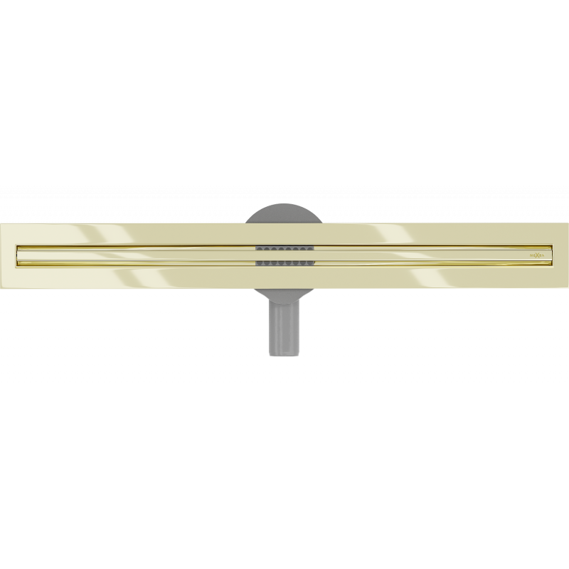 Mexen Flat 360° Slim scurgere liniar rotativă 70 cm, aurie - 1541070