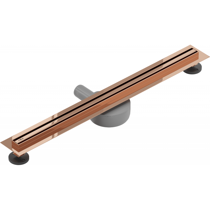 Mexen Flat 360° Slim 70 cm forgatható vonalfolyóka, rózsaarany - 1641070