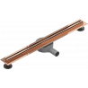 Mexen Flat 360° Slim forgó zuhanyfolyóka 70 cm, Rózsaszín-arany - 1641070
