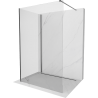 Mexen Kioto Walk-in zuhanyfal 130 x 120 cm, átlátszó, pisztolyszürke kefélt - 800-130-212-66-00-120