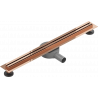 Mexen Flat 360° Slim forgó zuhanyfolyóka 60 cm, Rózsaszín-arany - 1641060