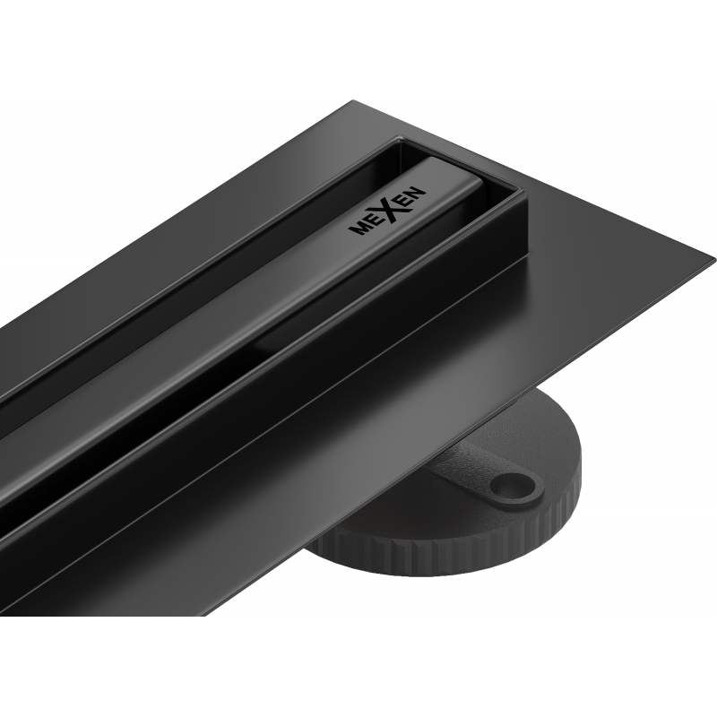 Mexen Flat 360° Slim scurgere liniară rotativă 100 cm, negru - 1741100