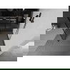 Mexen Kioto Walk-in zuhanyfal 140 x 80 cm, fekete minta, gun gray csiszolt - 800-140-212-66-70-080