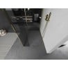 Panele de duș Mexen Kioto Walk-in 100 x 85 x 40 cm, transparente, aurii - 800-100-085-221-50-00-040