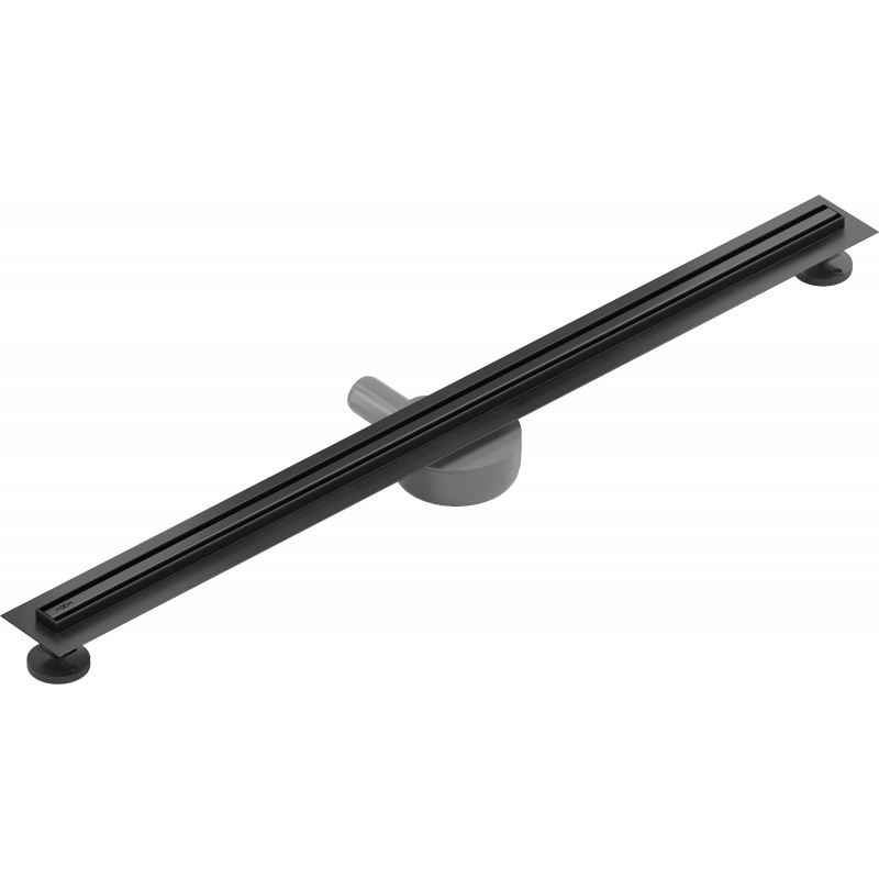 Mexen Flat 360° Slim 360°-os elforgatható 80 cm hosszú lineáris lefolyó, fekete - 1741080