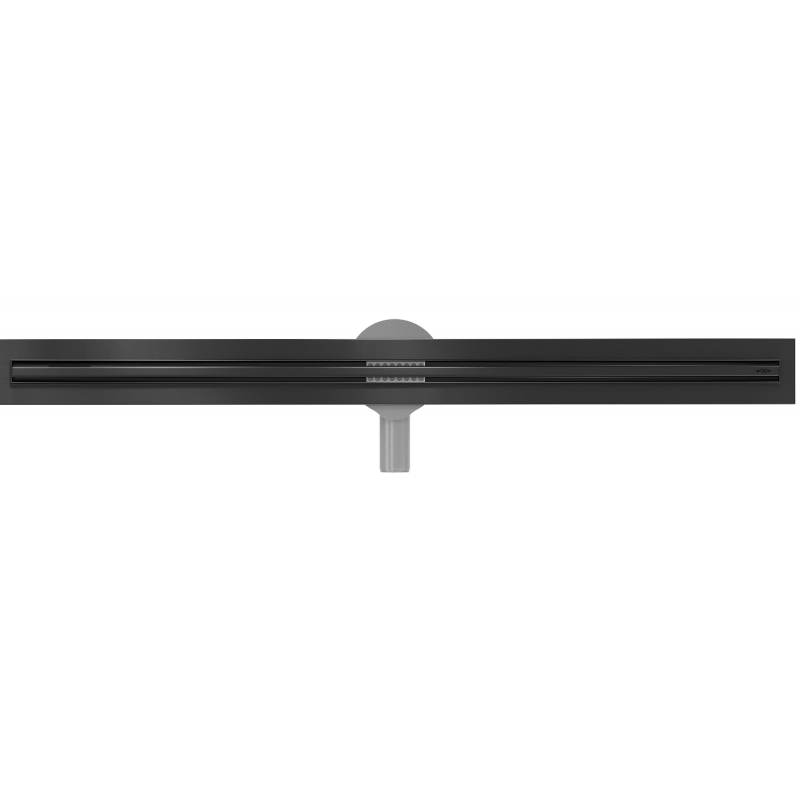 Mexen Flat 360° Slim 360°-os elforgatható 80 cm hosszú lineáris lefolyó, fekete - 1741080