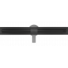 Mexen Flat 360° Slim forgó zuhanyfolyóka 70 cm, Fekete - 1741070