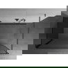 Mexen Kioto Walk-in zuhanyfal 120 x 110 cm, fekete minta, gun gray csiszolt - 800-120-212-66-70-110