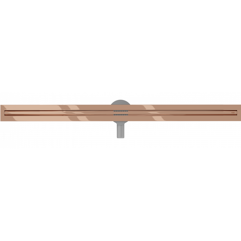 Mexen Flat 360° Slim forgó vonalmenti lefolyó 120 cm, rózsaarany - 1641120