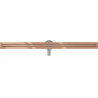 Mexen Flat 360° Slim forgó zuhanyfolyóka 120 cm, Rózsaszín-arany - 1641120