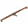 Mexen Flat 360° Slim forgó zuhanyfolyóka 120 cm, Rózsaszín-arany - 1641120