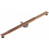 Mexen Flat 360° Slim 360 fokos forgatható vonalmenti lefolyó 110 cm, rózsaarany - 1641110