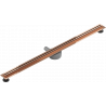 Mexen Flat 360° Slim forgó zuhanyfolyóka 110 cm, Rózsaszín-arany - 1641110