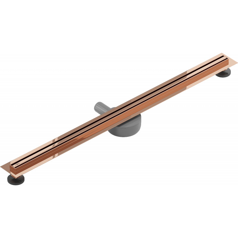 Mexen Flat 360° Slim scurgere liniară rotativă 100 cm, aur roz - 1641100