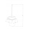 Mexen Arno perie de toaletă, Aurie - 7020750-50