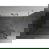 Mexen Kioto Walk-in zuhanyfal 140 x 70 x 30 cm, átlátszó, arany csiszolt - 800-140-070-221-55-00-030