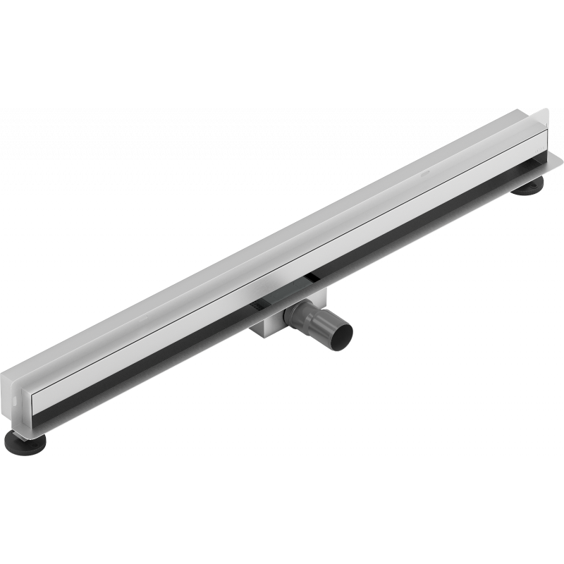 Mexen Flat Wall fali lefolyó vonal menti fali 2 az 1-ben 80 cm, inox - 1030080