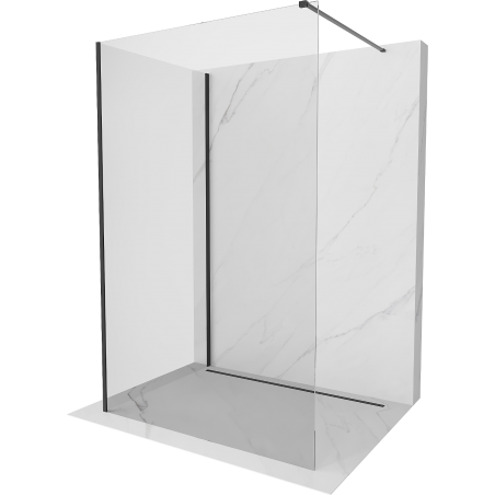 Mexen Kioto paravan de duș Walk-in 140 x 85 cm, transparent, negru - 800-140-212-70-00-085