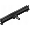 Mexen Flat Wall 60 cm-es falba építhető vonalmenti lefolyó, fekete - 1730060
