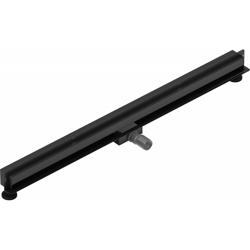 Mexen Flat Wall scurgere de perete liniară 2în1 110 cm, negru - 1730110