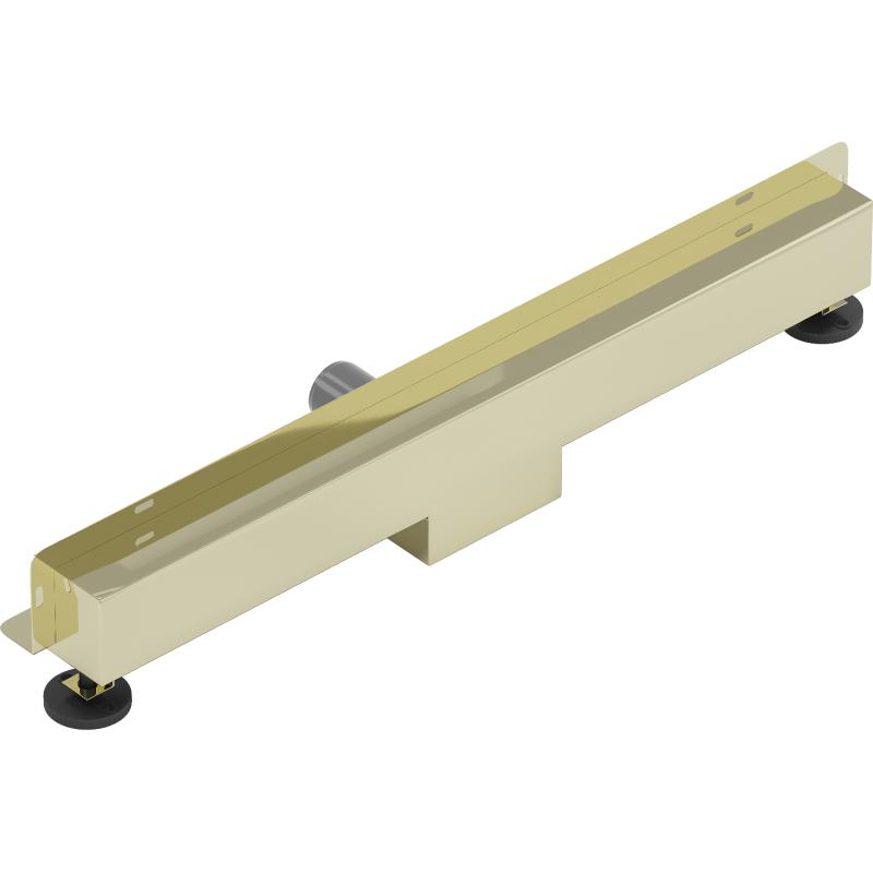 Mexen Flat Wall scurgere liniară de perete 2în1 60 cm, aurie - 1530060