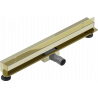 Mexen Flat Wall scurgere liniară montare în perete 2 în 1 60 cm, Aurie - 1530060