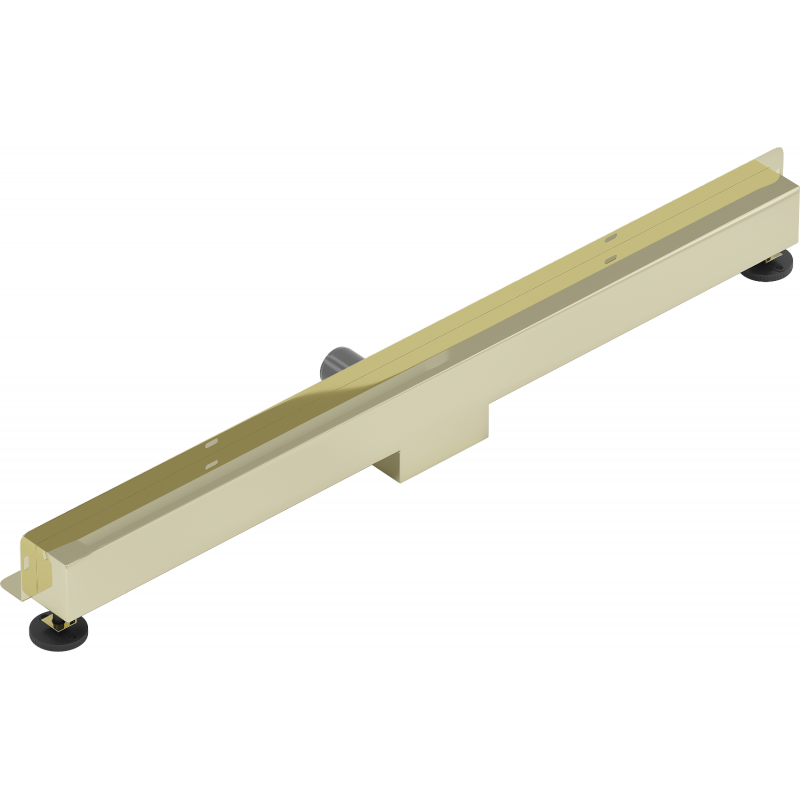 Mexen Flat Wall rigolă de perete 2în1 80 cm, auriu - 1530080