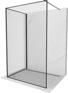 Mexen Kioto perete de duș Walk-in 130 x 100 cm, cadru negru, negru - 800-130-212-70-70-100