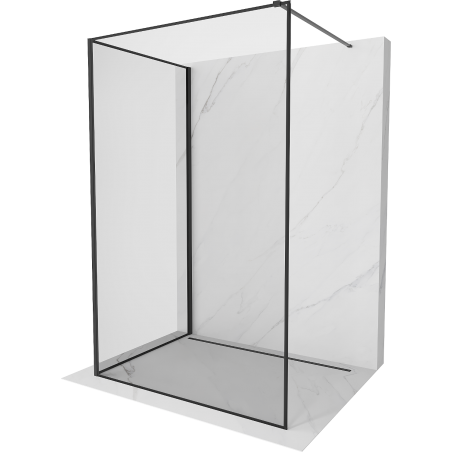 Mexen Kioto perete Walk-in 120 x 100 cm, model negru, negru - 800-120-212-70-70-100