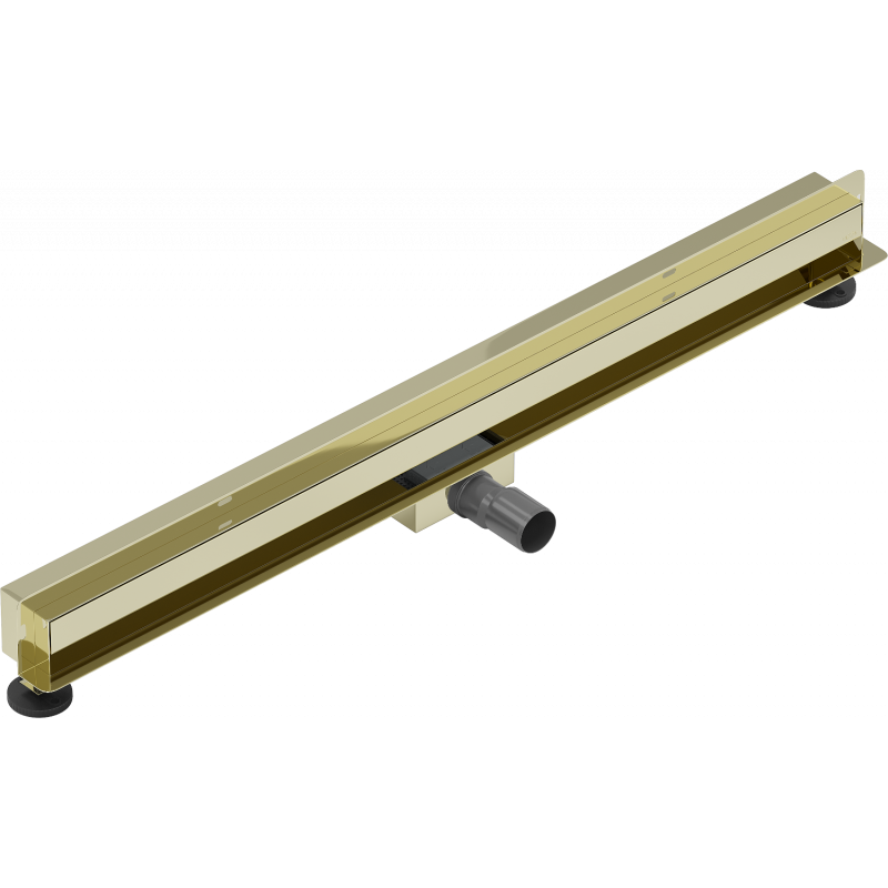 Mexen Flat Wall scurgere liniară de perete 2în1 90 cm, aurie - 1530090