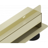Mexen Flat Wall scurgere liniară de perete 2în1 100 cm, aurie - 1530100