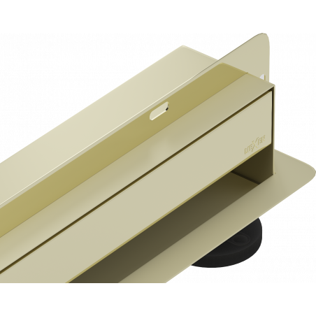 Mexen Flat Wall scurgere liniară de perete 2în1 120 cm, auriu - 1530120