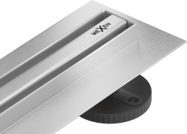 Mexen Flat 360° Slim 60 cm-es, forgatható vonali lefolyó, inox - 1041060