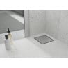 Mexen Flat-Q M13 scurgere în podea dreptunghiulară 12 x 12 cm, inox - 1010012