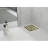 Mexen Flat-Q M13 scurgere de podea pătrată 15 x 15 cm, auriu - 1510015