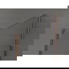 Mexen Kioto Walk-in zuhanyfal 120 x 70 x 40 cm, áttetsző, rózsaarany - 800-120-070-221-60-00-040