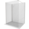 Mexen Kioto Walk-in zuhanyfal 120 x 70 cm, átlátszó, kefeelt nikkelezett - 800-120-212-97-00-070