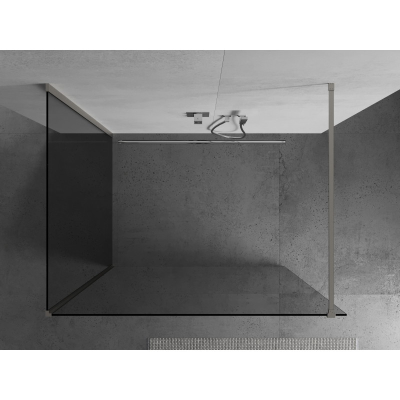 Mexen Kioto perete de duș Walk-in 120 x 70 cm, transparent, nichel periat - 800-120-212-97-00-070