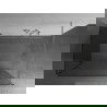Mexen Kioto perete de duș Walk-in 120 x 70 cm, transparent, nichel periat - 800-120-212-97-00-070