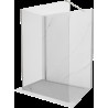 Mexen Kioto perete dus Walk-in 130 x 75 cm, transparent, nichel periat - 800-130-212-97-00-075