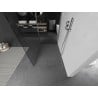 Mexen Kioto panou de duş Walk-in 140 x 115 cm, transparent, nichel periat - 800-140-212-97-00-115