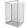 Mexen Kioto perete de duș Walk-in 120 x 70 cm, model negru, nichel periat - 800-120-212-97-70-070